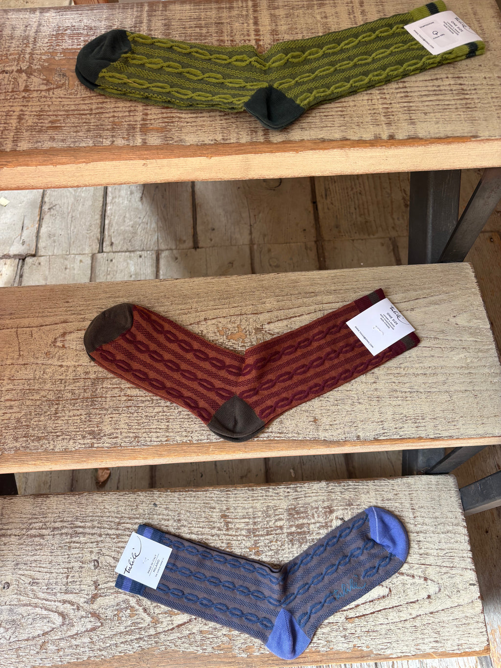 Calze con motivo catena